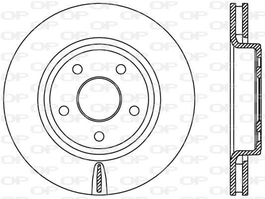 OPEN PARTS Тормозной диск BDR2445.20